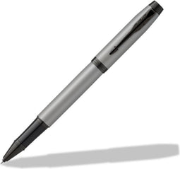 Parker IM-rollerbalpen | matgrijs met zwarte afwerking | fijne punt met navulling met zwarte inkt | geschenkverpakking