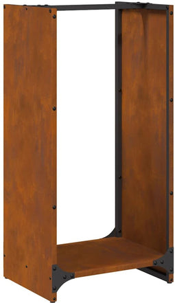 vidaXL - Brandhoutrek - 40x30x80 - cm - weervast - staal