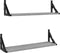 vidaXL - Wandschappen - 2 - st - 60x15x15,5 - cm - grijs - sonoma - eikenkleurig