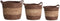 Light&living Mand S/3 Ø30x30+Ø35x35+Ø40x40 cm KILKEE bruin rd-trr