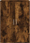 vidaXL - Dressoir - 60x31x84 - cm - bewerkt - hout - gerookt - eikenkleurig