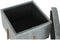 Voetensteun DKD Home Decor Metaal Turkoois Polyester (45 x 45 x 45 cm)