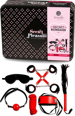 Geheime Bondage 8 Piezas Rojo & black