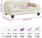 vidaXL - Hondenmand - 70x45x30 - cm - fluweel - crèmekleurig