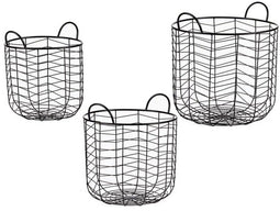 Zwarte Mand Metaal (3 Stuks)