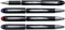 Uni-ball roller Jetstream blauw schrijfbreedte 045 mm medium schrift schrijfpunt 1 mm zwarte rubb...