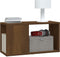 vidaXL - Tv-meubel - 60x24x32 - cm - bewerkt - hout - bruin - eikenkleur