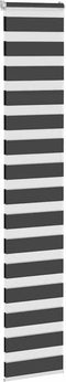vidaXL - Zebra - rolgordijn - 40x230 - cm - stofbreedte - 35,9 - cm - zwart