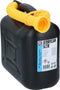 2x Jerrycans/benzinetanks 5 liter zwart- Voor diesel en benzine - Brandstof jerrycan/benzinetank