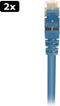 2x Sharkoon 4044951014712 - Cat 6 STP-kabel - RJ45 - 2 m - Grijs