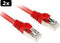 2x Sharkoon 4044951014897 - Netwerkkabel - RJ45 - 25 cm - Rood
