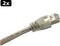 2x Sharkoon 4044951014903 - Cat 6 STP-kabel - RJ45 - 0.5 m - Grijs