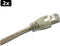 2x Sharkoon CAT.6 Network Cable RJ45 grey 0.5 m