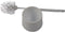 2x Toiletborstel - Wcborstel kunststof -Toiletborstel in houder - Toiletborstelhouder - Wc borstel - borstel - Roestvrij - Wit 10.5x 33x 6 cm