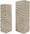 PTMD Isaiah Cream Mdf Pedestal Wavy Design SV2