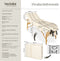 tectake® Massagetafel - Behandeltafel - 10cm Matras - 3 Zones - Opvouwbaar - Hoogte Verstelbaar - Beige