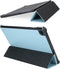 Selencia Tablet Hoes Geschikt voor Samsung Galaxy Tab S6 Lite (2022) / Tab S6 Lite - Selencia Nuria Vegan Lederen Trifold Bookcase - Blauw