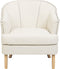 ELVERUM - Fauteuil - Beige - Polyester