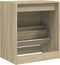 Schoenenkast 60x42x69 cm bewerkt hout sonoma eikenkleurig