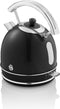 Swan Retro Waterkoker - 1.8 Liter - 3000 Watt - Zwart