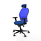 Jorquera Piqueras y Crespo 2D036G2 - Bureaustoel met hoofdsteun - Verstelbare hoogte - Blauw