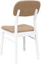 vidaXL - Eetkamerstoelen - met - kussens - 2 - st - massief - hout - rubber - wit