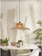 GOOD&MOJO Hanglamp Ibiza - Bamboe/Zwart - 65x65x20cm - - Hanglampen Eetkamer, Slaapkamer, Woonkamer
