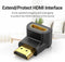Vention AIOB0 - HDMI Hoekadapter - 90 graden - Zwart