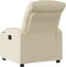 Fauteuil verstelbaar stof crèmekleurig