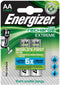Energizer ENR Recharge Extreme 2300 AA - Oplaadbare NiMH Batterijen - 2300 mAh (2 stuks)
