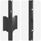 vidaXL - Hekpalen - 10 - stuks - U-Channel - Grijs - 100 - cm - Staal