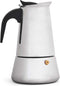 Kinvara Percolator Italiaans koffiezetapparaat - staal - zilver - 4kopjes - Koffiezetter