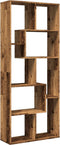 vidaXL - Kamerscherm - / - boekenkast - 67x25x161,5 - cm - hout - oud - houtkleur