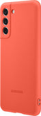 Samsung Galaxy S21 FE - Silicone Cover met Strap - Zacht en slank - Rood