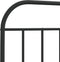 vidaXL - Bedframe - met - hoofdbord - metaal - zwart - 100x200 - cm