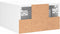 vidaXL - Nachtkastjes - 2 - st - wandgemonteerd - 35x35x20 - cm - wit