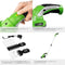 tectake® 2-in-1 Accu Heggenschaar - Buxusschaar en Grasschaar - Ergonomische Telescoopsteel met Wielen - 7.2V Accu