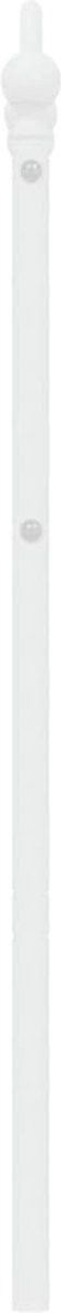 vidaXL - Hoofdbord - 140 - cm - metaal - wit