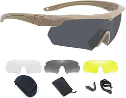 Gepolariseerde sportbril met 3 glazen, UV-bescherming en anti-fog