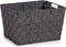 Kast/badkamer opbergmandjes - zwart - 35 x 25 x 20 cm - 10 liter - opbergmandjes