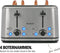 Brabantia BBEK1031N - Broodrooster - 4 Sleuven 1800 Watt RVS