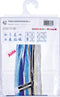 Thea Gouverneur - Borduurpakket met telpatroon - 484A - Voorgesorteerde DMC Garens - Delfts Blauwe Tegels Dorpjes - Aida - 28 cm x 28 cm - DIY Kit