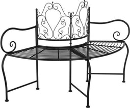 vidaXL - Boombank - 150 - cm - staal - zwart