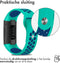 iMoshion Bandje Geschikt voor Fitbit Charge 3 / 4 / Blauw - iMoshion Siliconen sport band ronde drukknoop zonder pinnetje - Turquoise