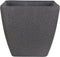 ZELI - Bloempot set van 2 - Donkergrijs - 42 cm - Stenenmix