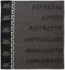 DDDDD Ristretto - Theedoek - Katoen - Koffieprint - Antraciet - 60x65 cm (6 stuks)