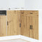 vidaXL - Keuken - onderkast - Porto - bewerkt - hout - artisanaal - eikenkleur
