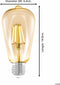 Eglo Vintage LED Kooldraadlamp - E27 - 4W - Amber