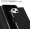 Selencia iPhone 14 - Echt Lederen Bookcase - 3 Pashouders - Zwart