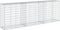 vidaXL - Schanskorf - 300x50x100 - cm - gegalvaniseerd - ijzer - zilverkleurig